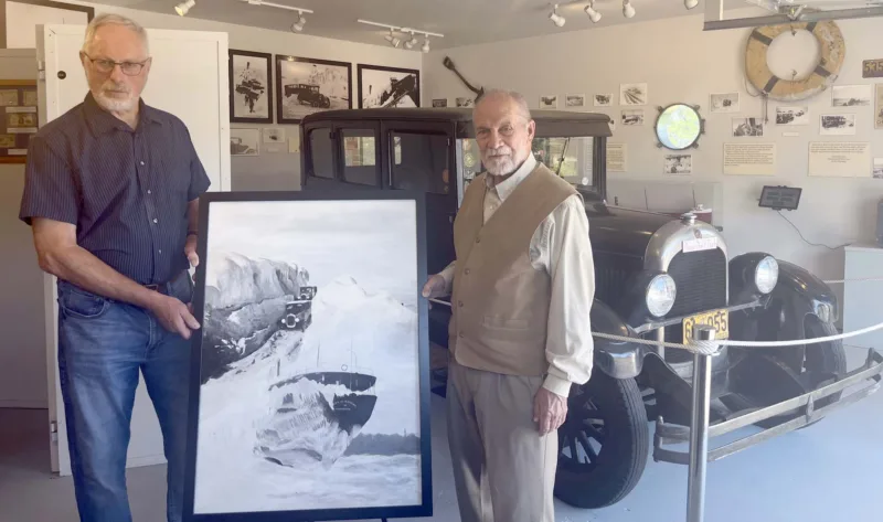 Painting donated to the Keweenaw Historical Society to raise funds